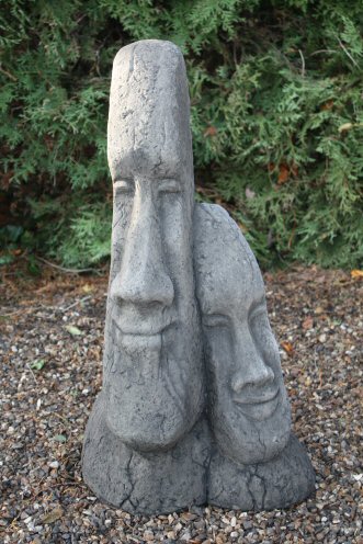 KEI12 Large Family Easter Island Head
